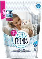 Little Friends Premium Original Силикагелевый наполнитель без запаха, 5 л